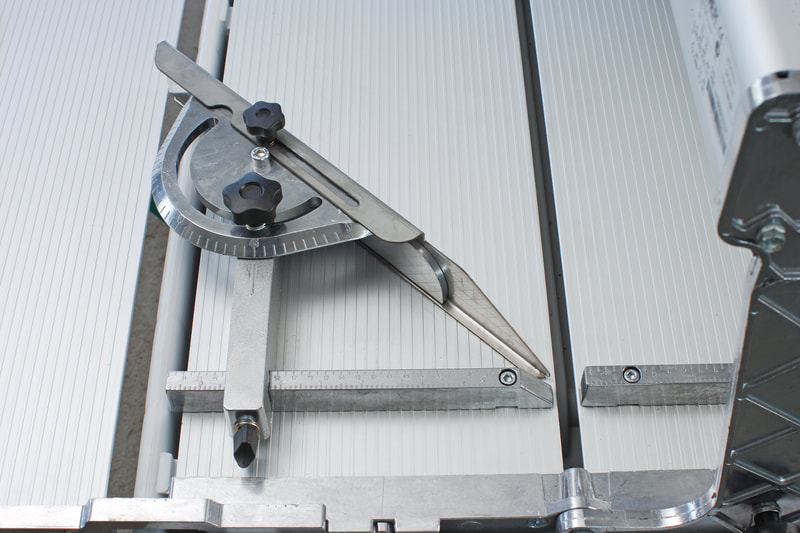 Combicut 250 Overhead Rail Saw: Protractor